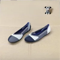 Maggie's Walker Women's Stretchable Round-toe Knitted Flats Spring Classic Comfortable Casual Loafers Size 35~40 - Image 4