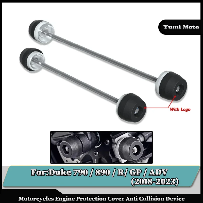 

For KTM Duke 790 / Duke 890 / R / GP / ADV Motorcycle Front Wheel Rear Wheel Crash Slider Pads Motorcycle Spindle Bobbins