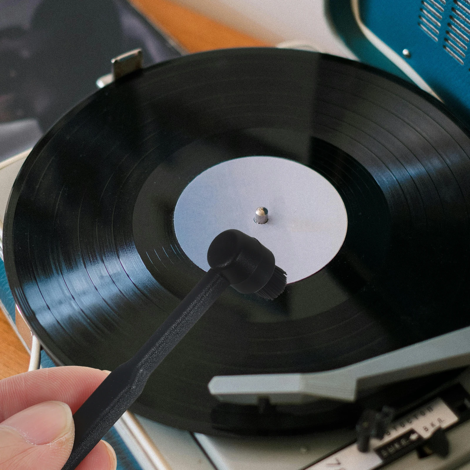 

Phonograph Needle Record Player Detergent Aluminum Rod Vinyl Needles with Brush