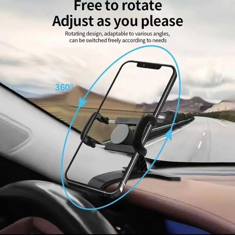 

Adjustable Dashboard Car Mobile Phone Holder Clip Mount Stand GPS Display Bracket Car Holder Support for Phone