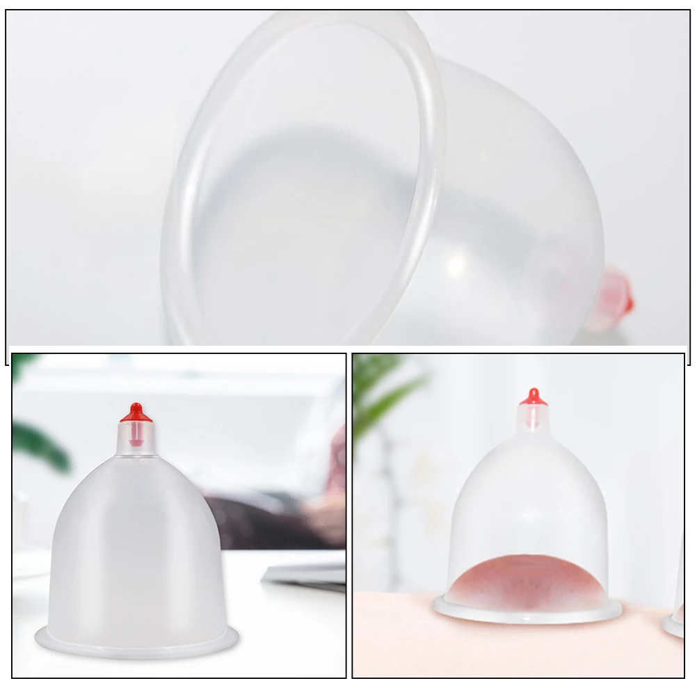 

5pcs Vacuum Suction Cupping Cups Portable Plastic Massage Cups For Body Household Cupping Device Convenient Use Strong
