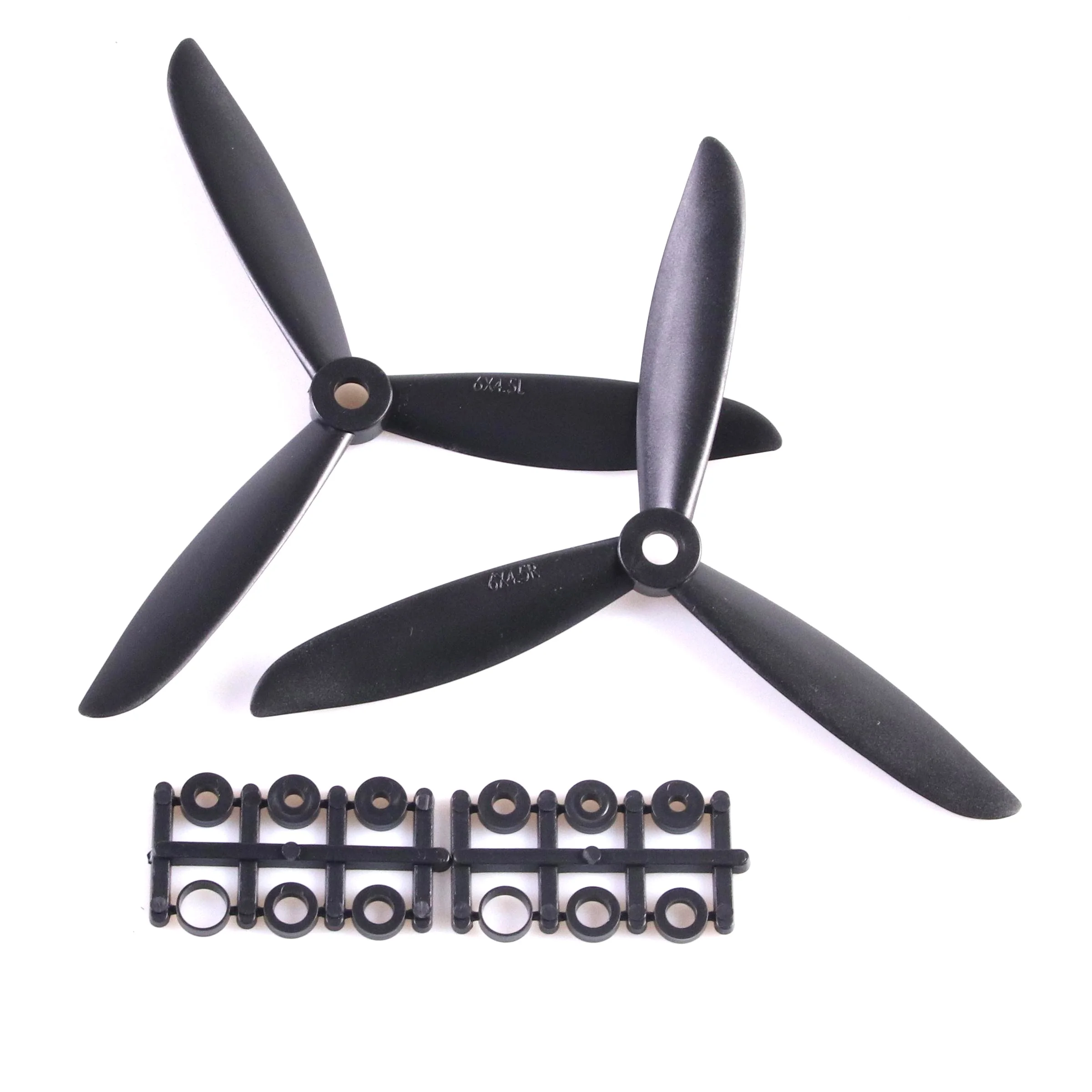 

2Pcs Prop 5030 5045 6030 6045 6x4.5 Black 3-blade Propeller Props CW CCW For Quadcopter