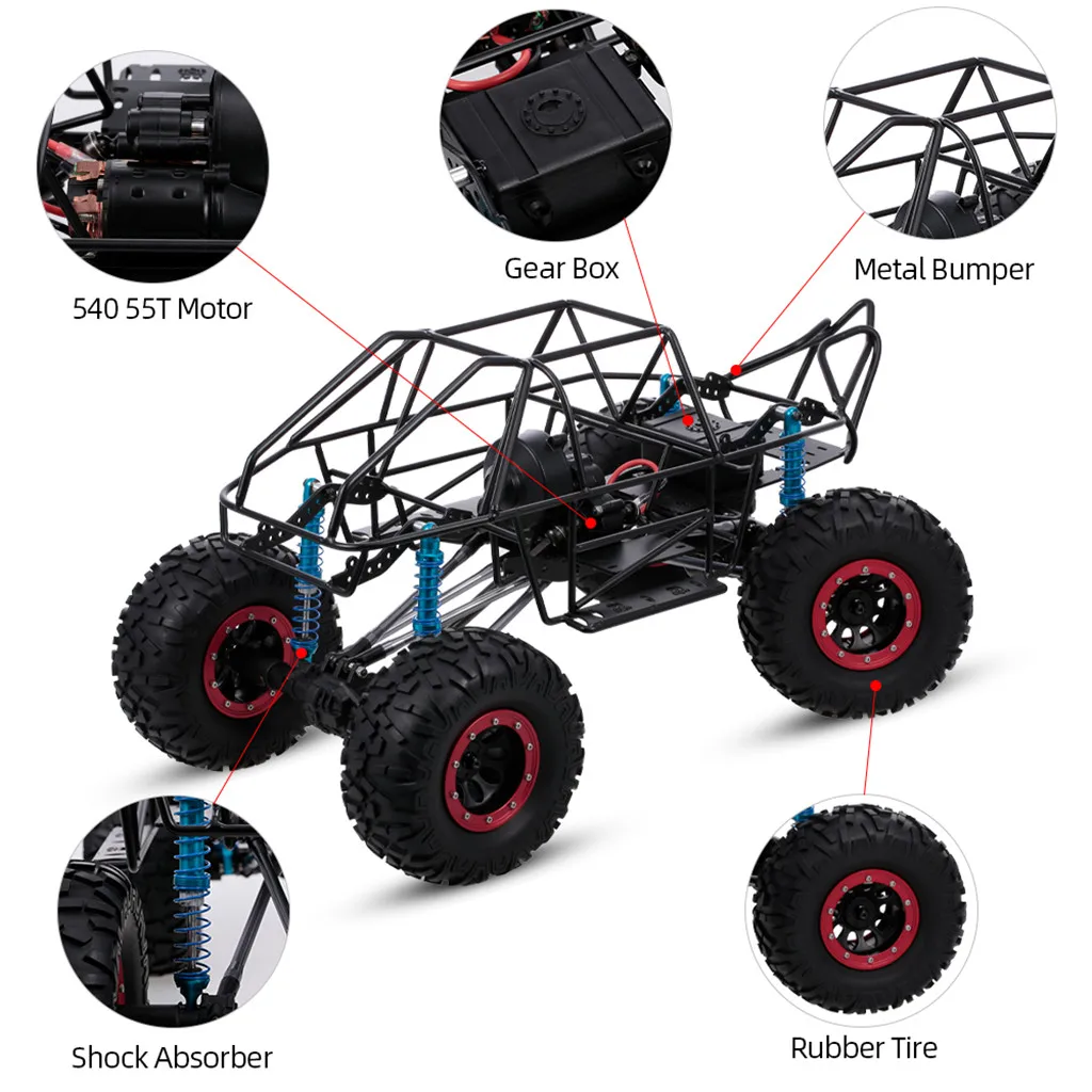 

313mm RC Car Frame Wheelbase Chassis Frame With Tries for 1/10 AXIAL SCX10 II 90046 90047 RC Crawler Climbing Car DIY