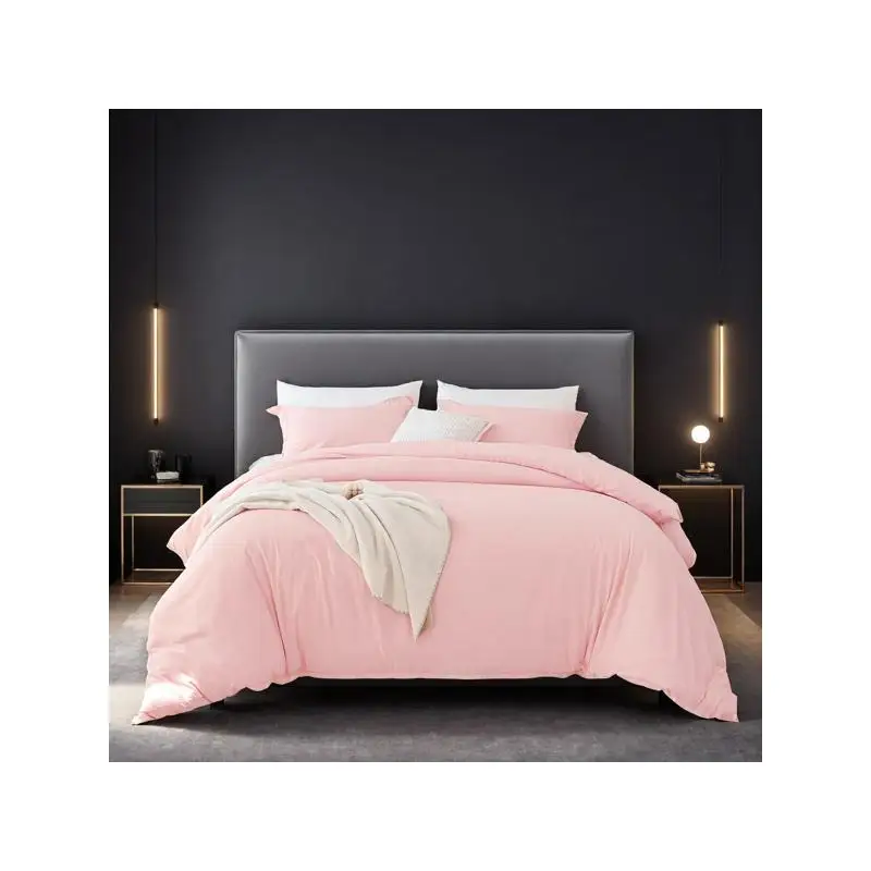 

Очень большой розовый комплект пододеяльников — цветная, дышащая, устойчивая к выцветанию ткань премиум-класса — роскошно мягкий современный роскошный отель