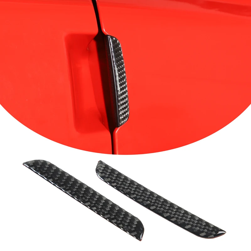 

Door Handle Trim Sticker Real Carbon Fiber Outer Door Handle Protector Decal Car Accessory For Chevrolet Corvette C6 2005-2013