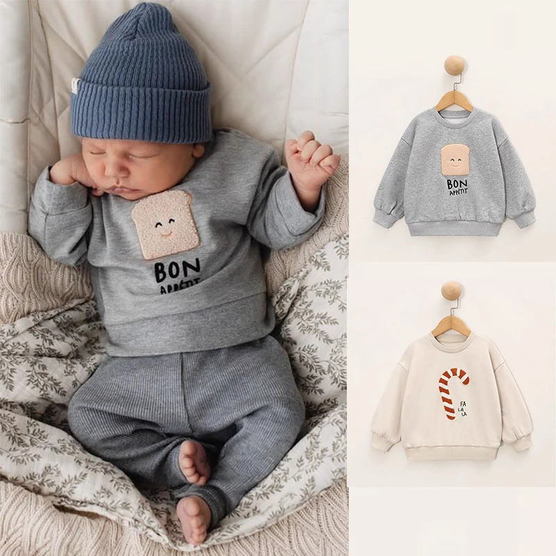 

Toddler Lovely Sweatshirt Baby Boys Casual Tops Cotton Kids Clothes
