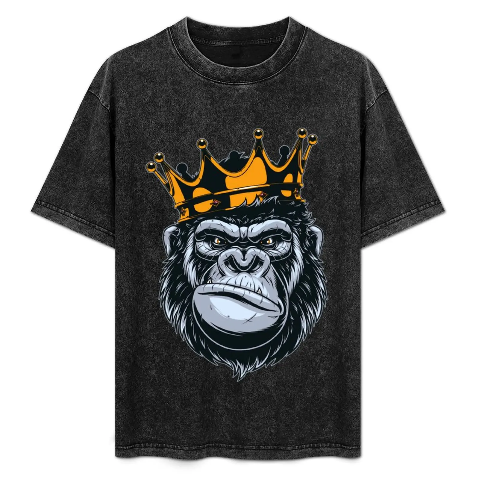 King Gorilla King Kong Ape Monkey Swag Illustration Chiffon Top \t T-Shirt summer top oversized t shirt men