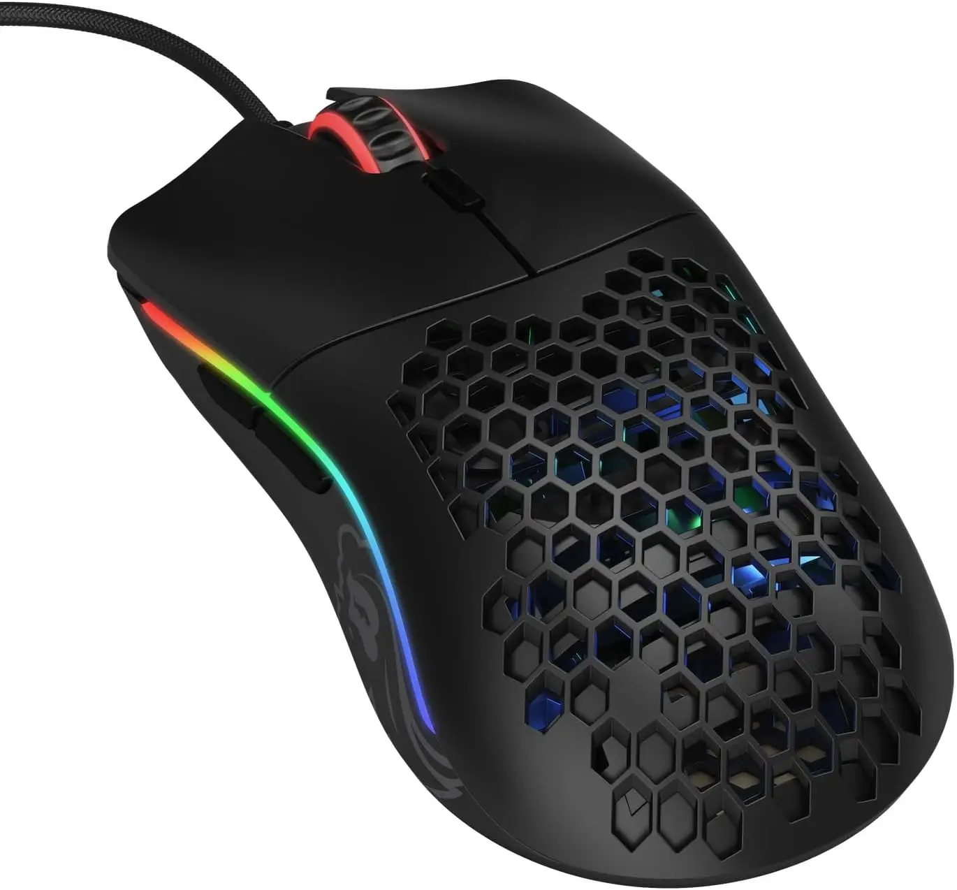 

Компактная проводная игровая мышь — сверхлегкая конструкция Honeycomb весом 58 г, RGB-подсветка, сенсор Pixart, для левшей и правшей