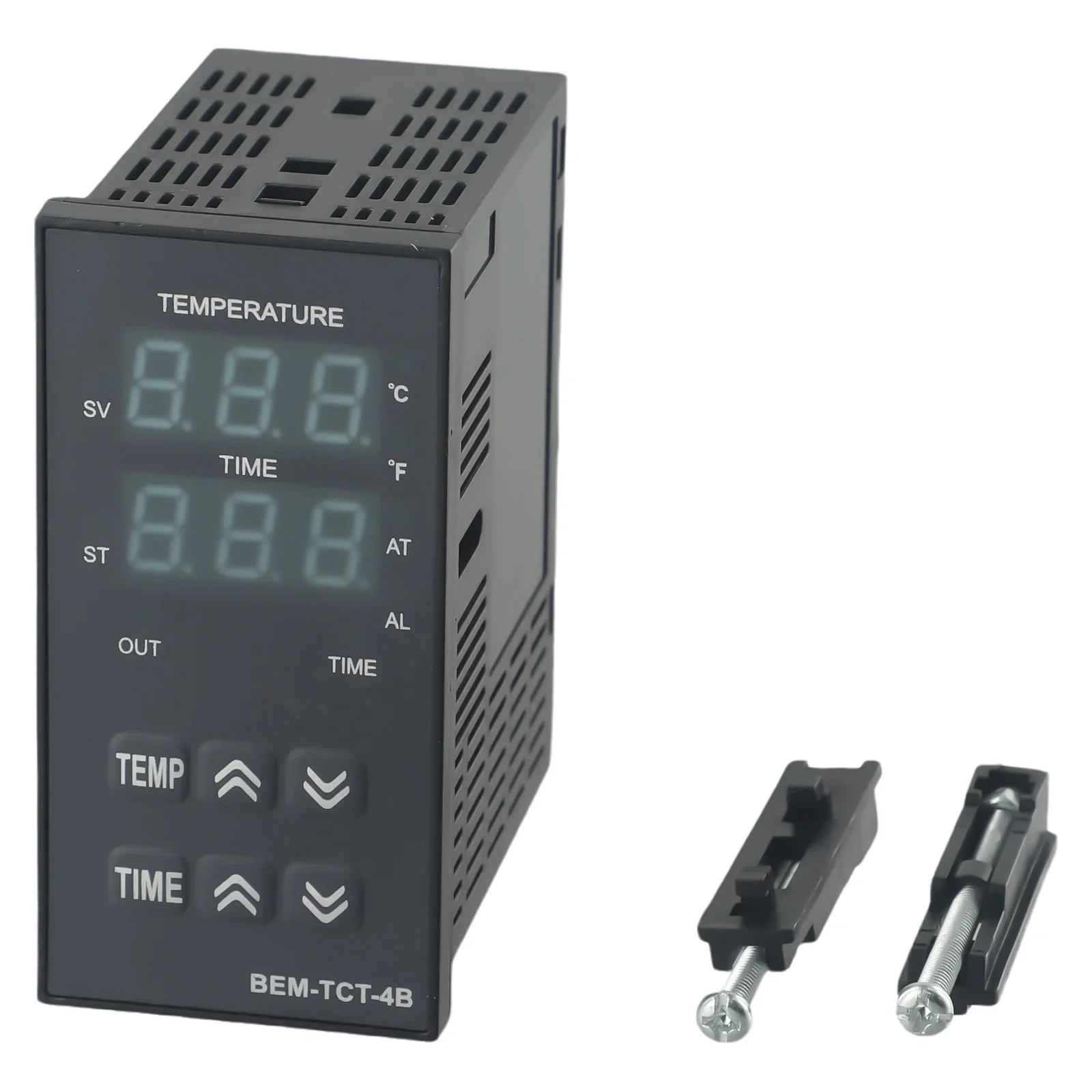 

Heat Press Machine Digital Thermostat BEM-TCT-4B Temperature Time Control Meter Hot Stamping Machine Instrument, Time