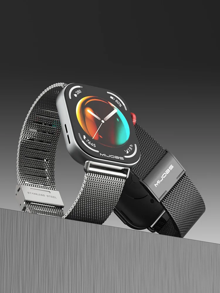 سوار معصم معدني لساعة HUARE ، سوار ساعة ، حزام ساعة ، تناسب 2 ، ملحق ساعة ذكية