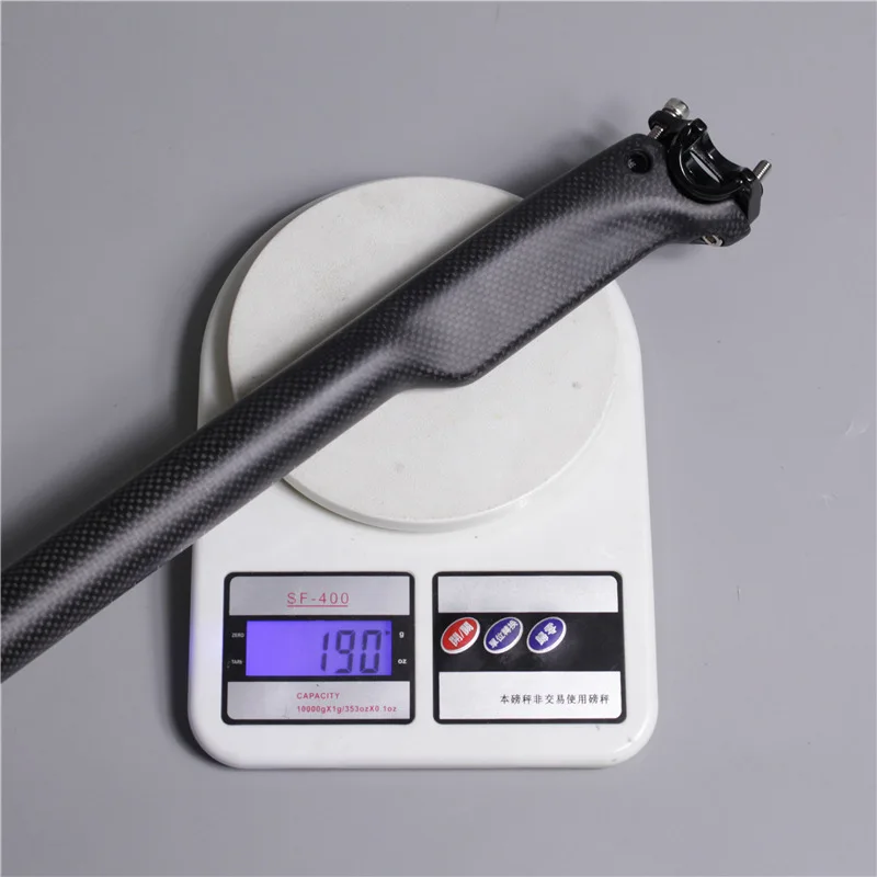In Stock 3K Carbon Fiber Seatpost, Aero Lightweight Seat Post for MTB & Road Bike