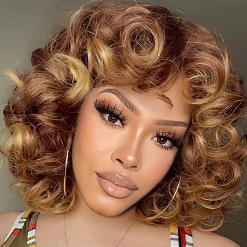 Afro for Women, African 14-inch Large Curly Synthetic Fiber Wig