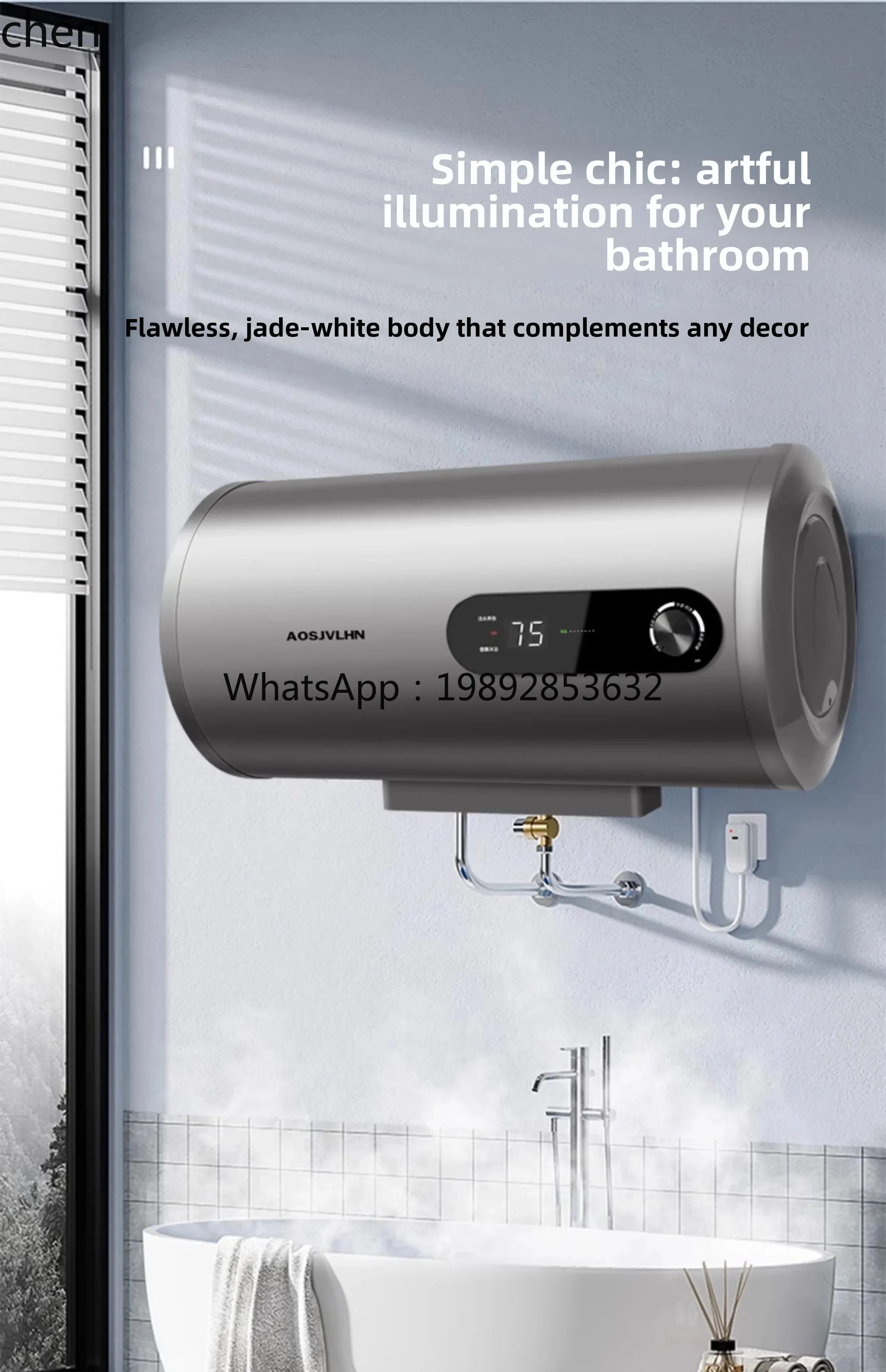 Электрический водонагреватель ZZ для домашней ванной комнаты, купания и купания, уровень 1, энергоэффективность, быстрый нагрев, двойная желчь для аренды