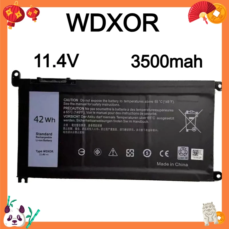 

DXT New Laptop Battery WDXOR For DELL Vostro 5468 5471 5568 Inspiron 17 5770 5767 5765 15 5584 5567 7560 3583 5538 5567 WDXOR