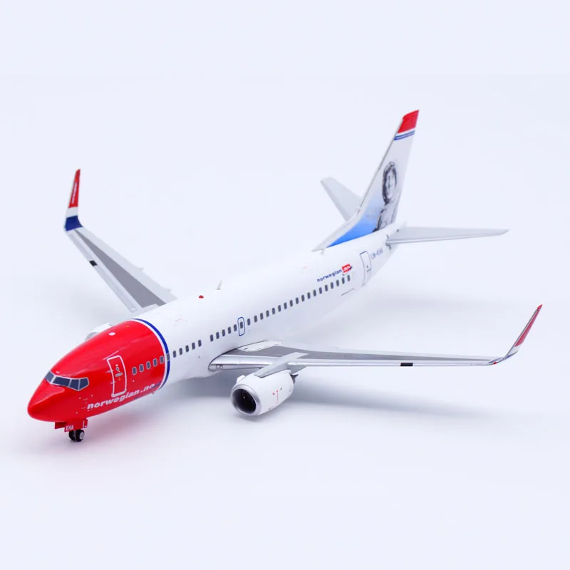 Avión coleccionable de aleación, modelo XX20177, JC Wings 1:200, Lanzadera aérea noruega, Boeing B737-300, avión fundido a presión, LN-KHA