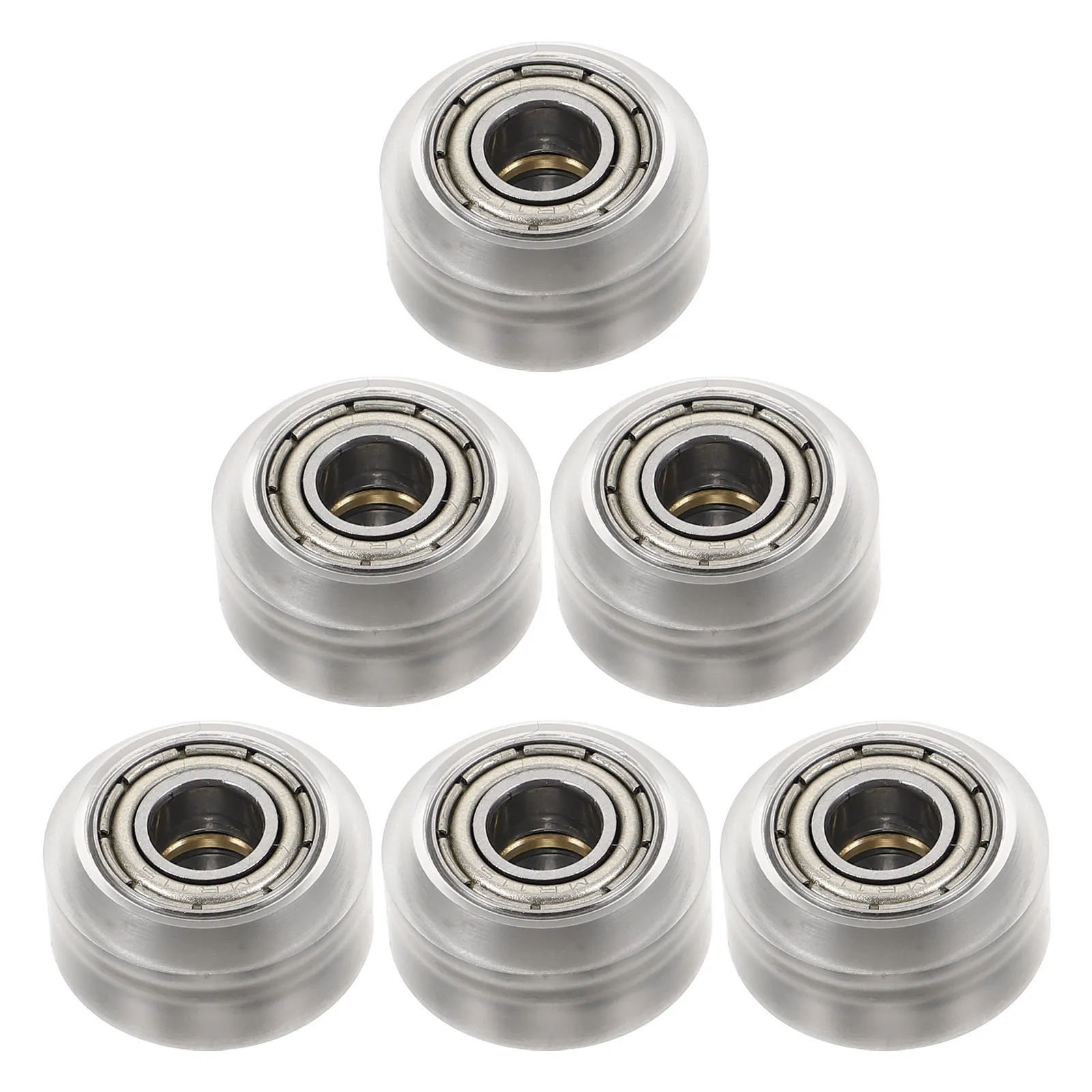 

Набор из 6 прочных прозрачных пластиковых роликов для 3D-принтеров и гравировальных станков, обеспечивающих плавную работу, с подшипниками