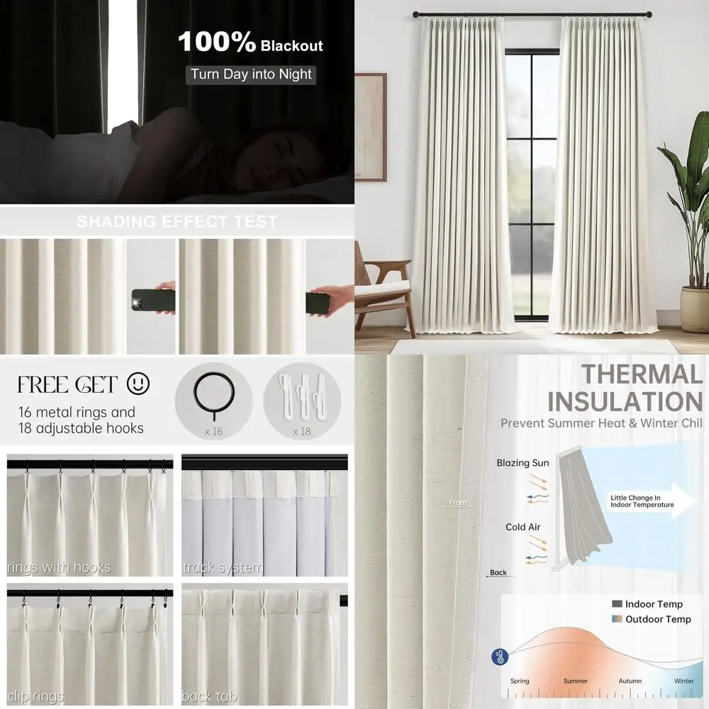 8FT Natural Linen B…