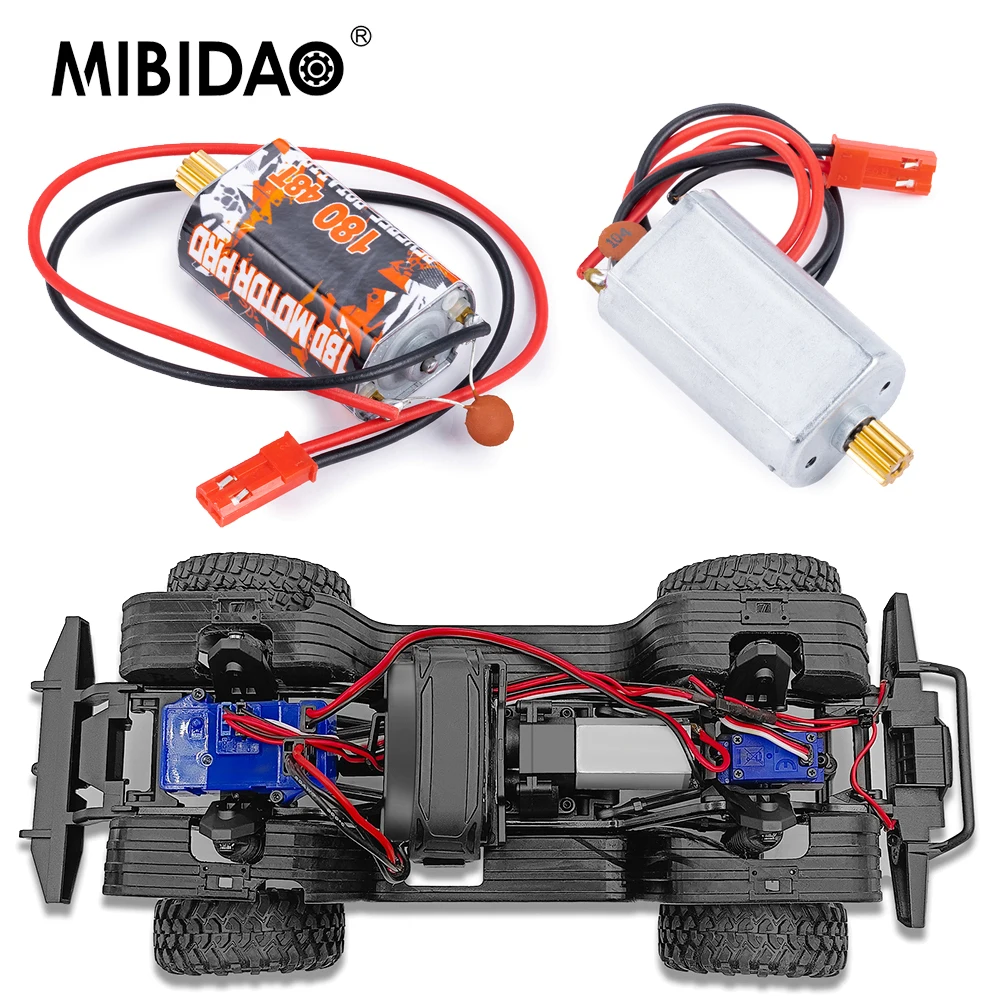 MIBIDAO 7.4v 20500/18000 rpm Brushed Motor Assembled for TRX-4M Bronco Defender 1/18 RC Car Upgrade Parts