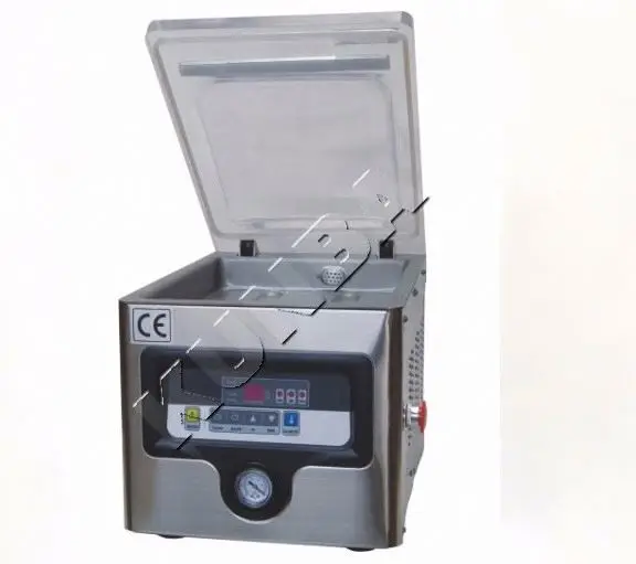 Tabletop Food Vacuum Packaging Machine, máquina automática de embalagem a vácuo, certificação CE, DZ-300 PD