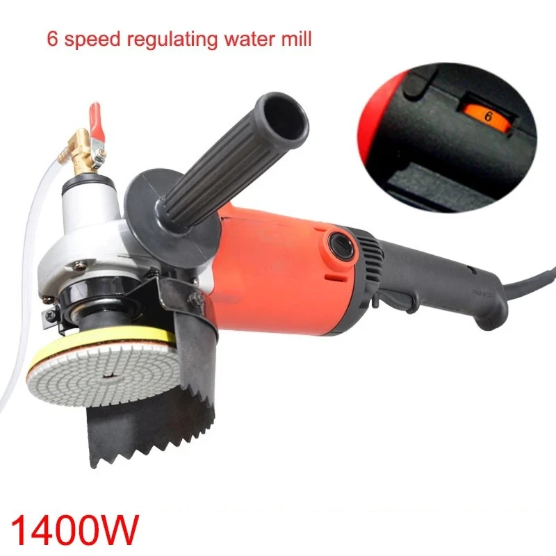

New BJ5086B 1400W Water Machine Polishing Marble Stone Wet Water Mill Machine, Stone Polishing, Grinding Sander 220V 1PC