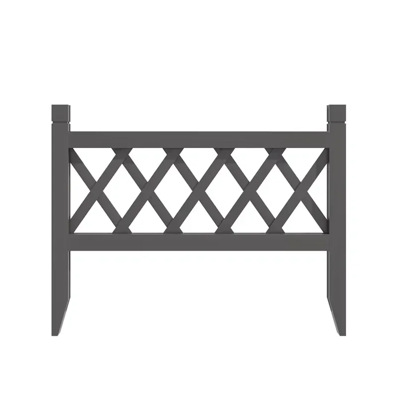 Colorful Small Garden Fence Outdoor Wooden Partition for Courtyard Lawn Pressure Treated Nature Wood