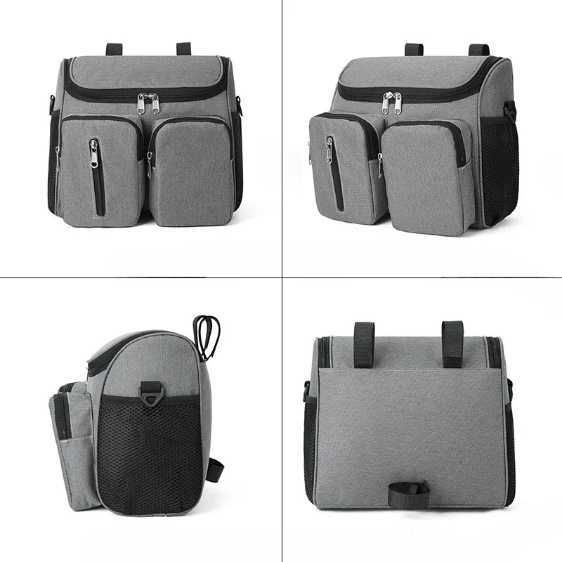 Baby Stroller Hanging Bag Portable Diaper Storage Bag Large Capacity Multiple Pockets Mommy Bag Bottle Storage Bag Cochecitos