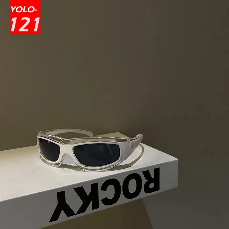 Cateye Glasses Punk Style Sunglasses Women Summer Fashion Eyewear Y2k Future Technology Sense Sunglasses Men Women Trend Goggles