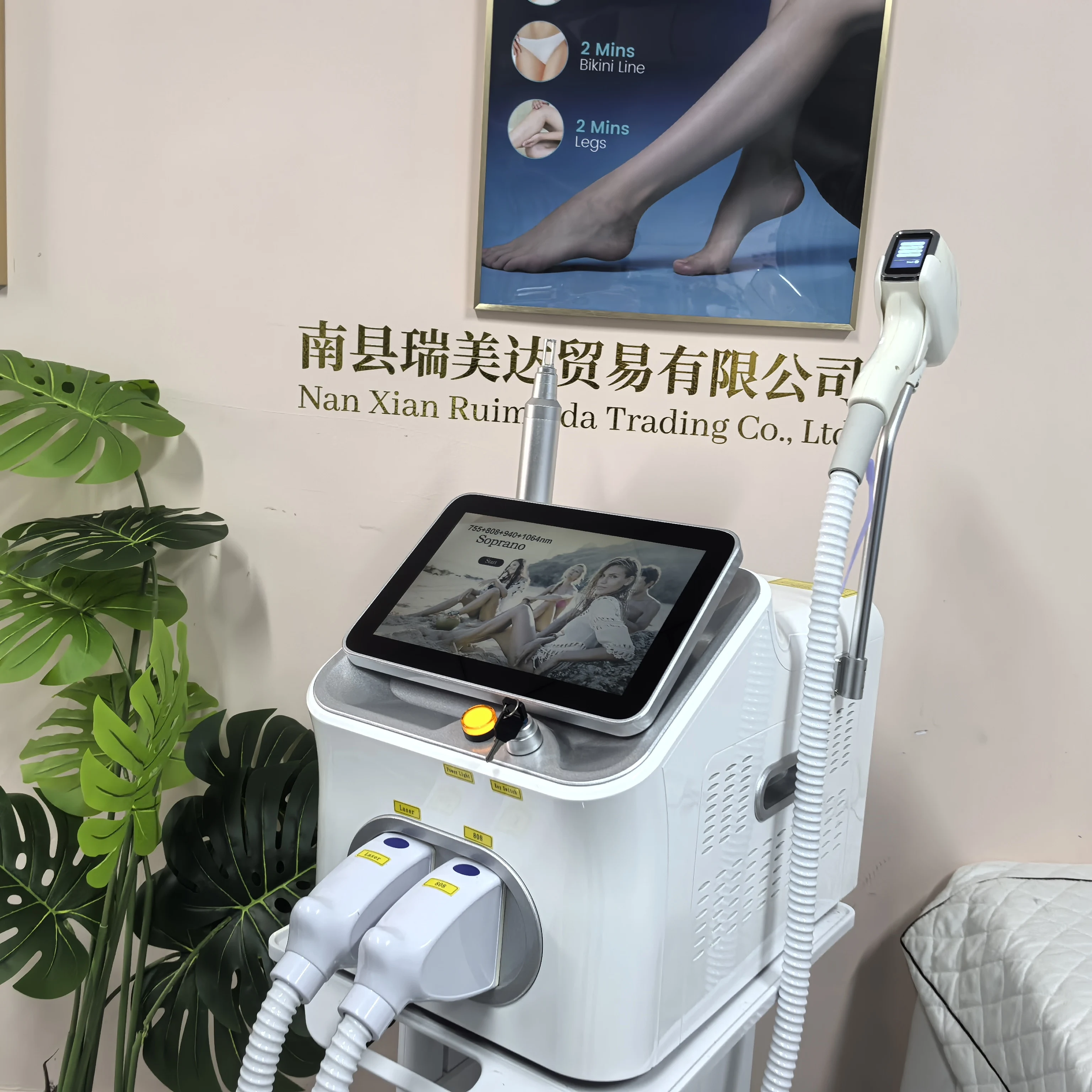 Professional 2IN1 Diode Laser 5000w 10 Bars Hair Removal Machine Picosecond Qswitch ND YAG 1064NM Tattoo Removal Machine 4 Waves