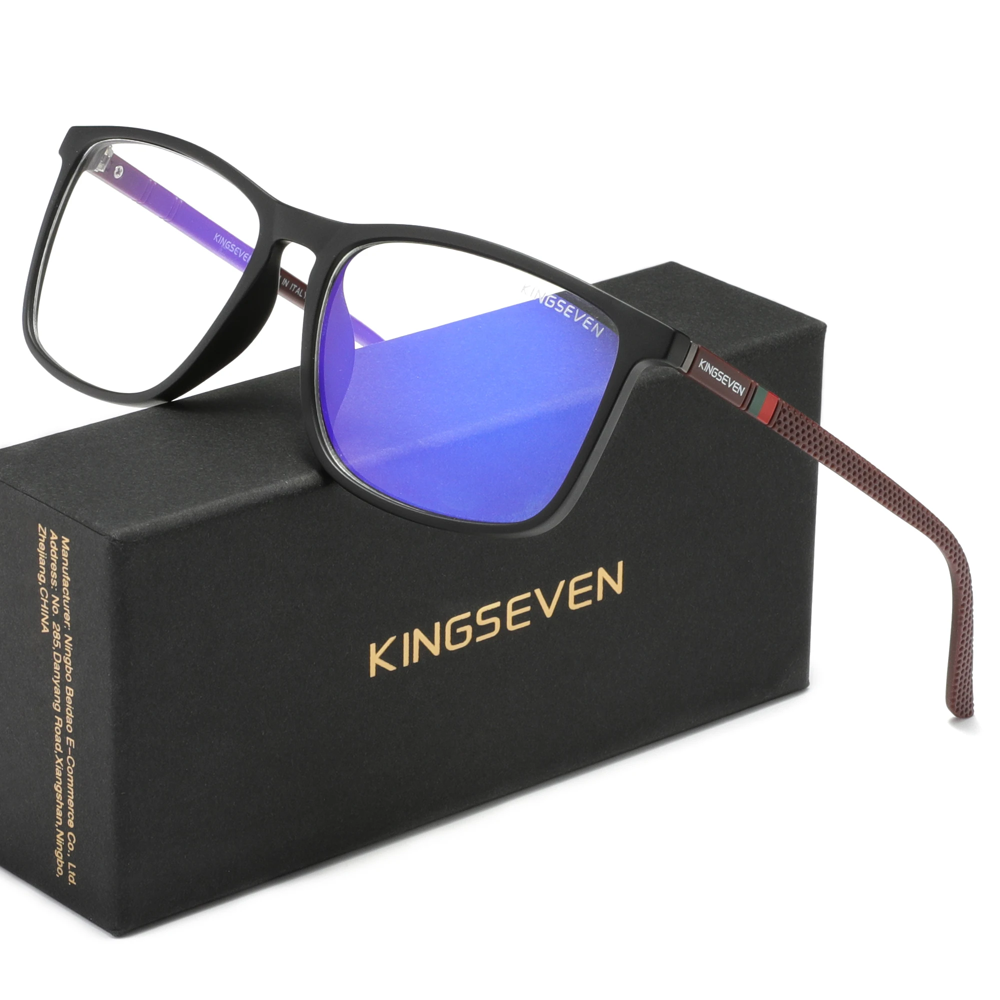 KINGSEVEN Blauw Licht Blokkeren Bril Transparante Lens Mannen/Vrouwen Anti-Blue Ray Brillen Studenten Dagelijks Telefoon Computer Brillen