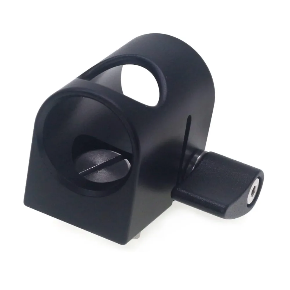 New Black 19mm Single Rod Clamp Pole Mounting Bracket with 3/8\