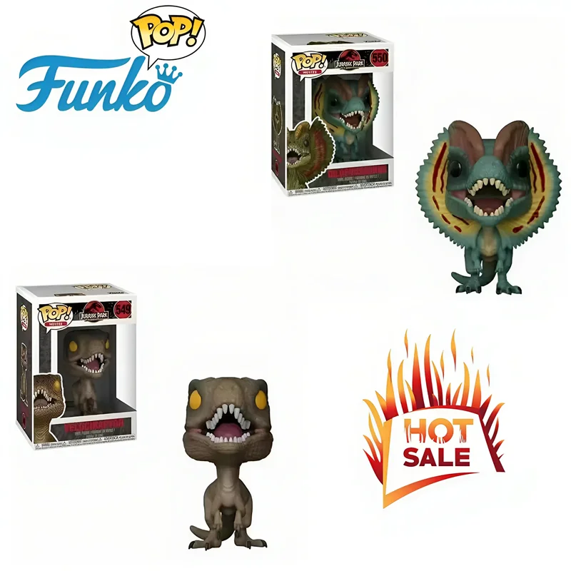 FUNKO POP Мир Юрского периода и динозавр #   549 Велоцираптор # 550 Dilophosaurus Blue Indoraptor, экшн-фигурки, игрушки, подарочные детские игрушки