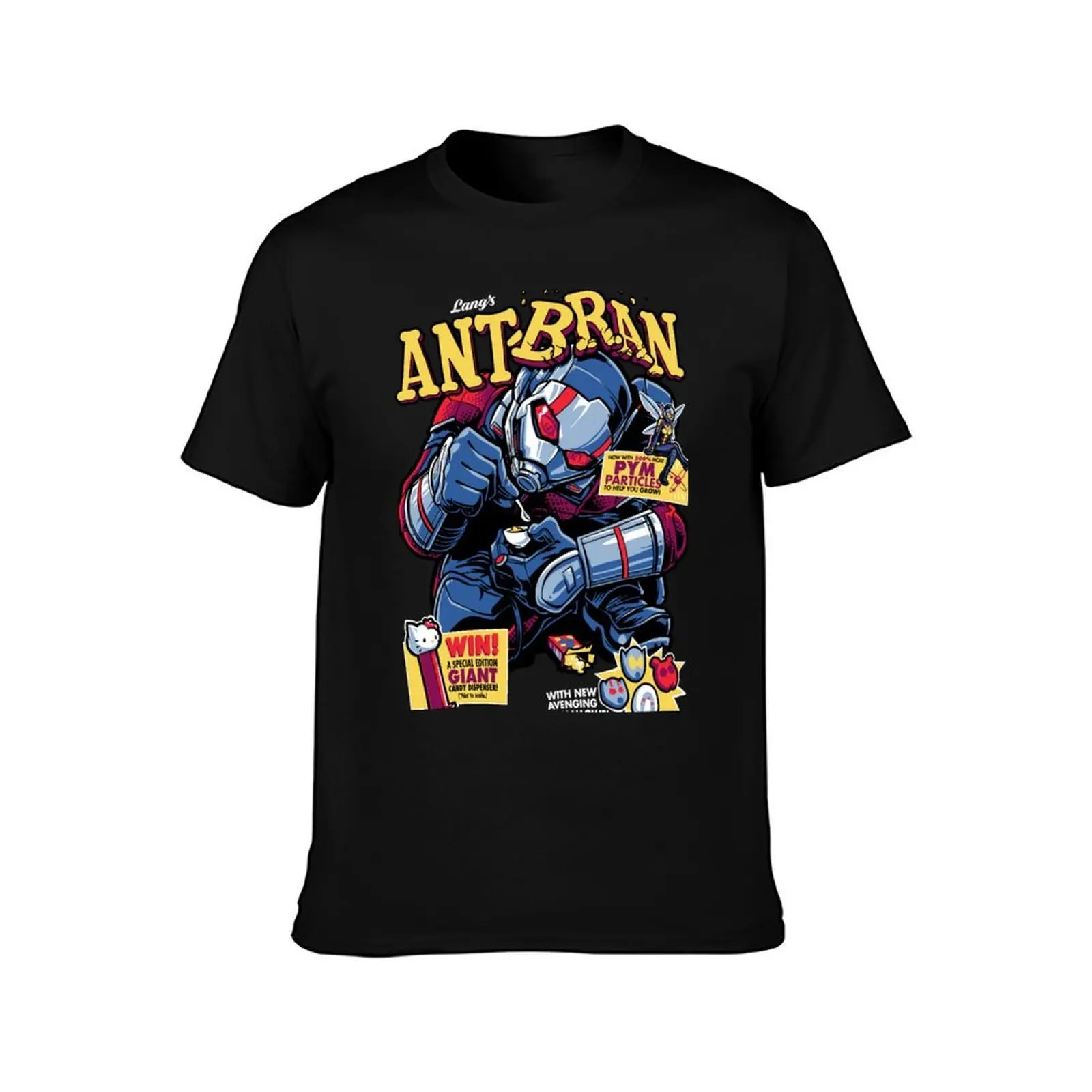 Ant Bran T-Shirt, Summer Casual Cotton Tee, Oversized Streetwear Tops, Vintage Graphic Print, Loose Fit Short Sleeve