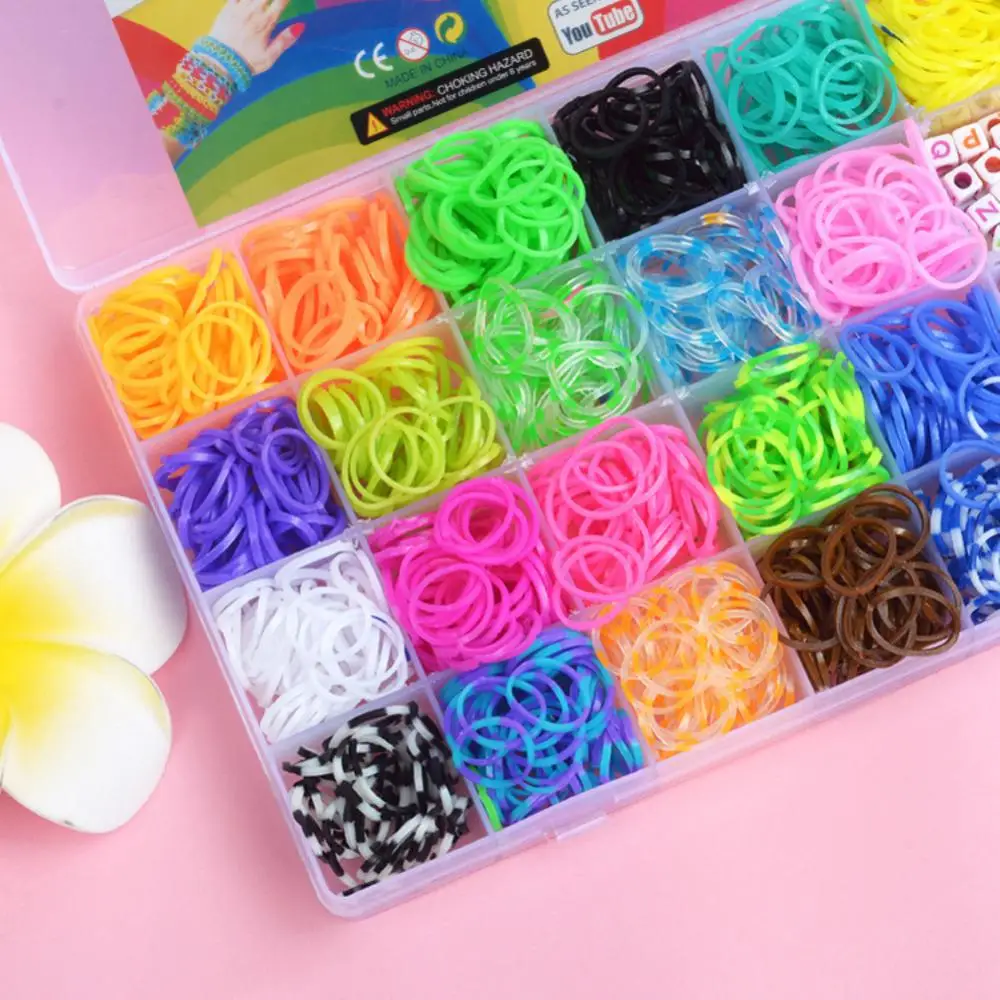 Rubber Loom Band Bracelet Kit Perfect For Girl's Friendship Bracelets Colorful Beads Create Unique Jewelry Christmas Gifts