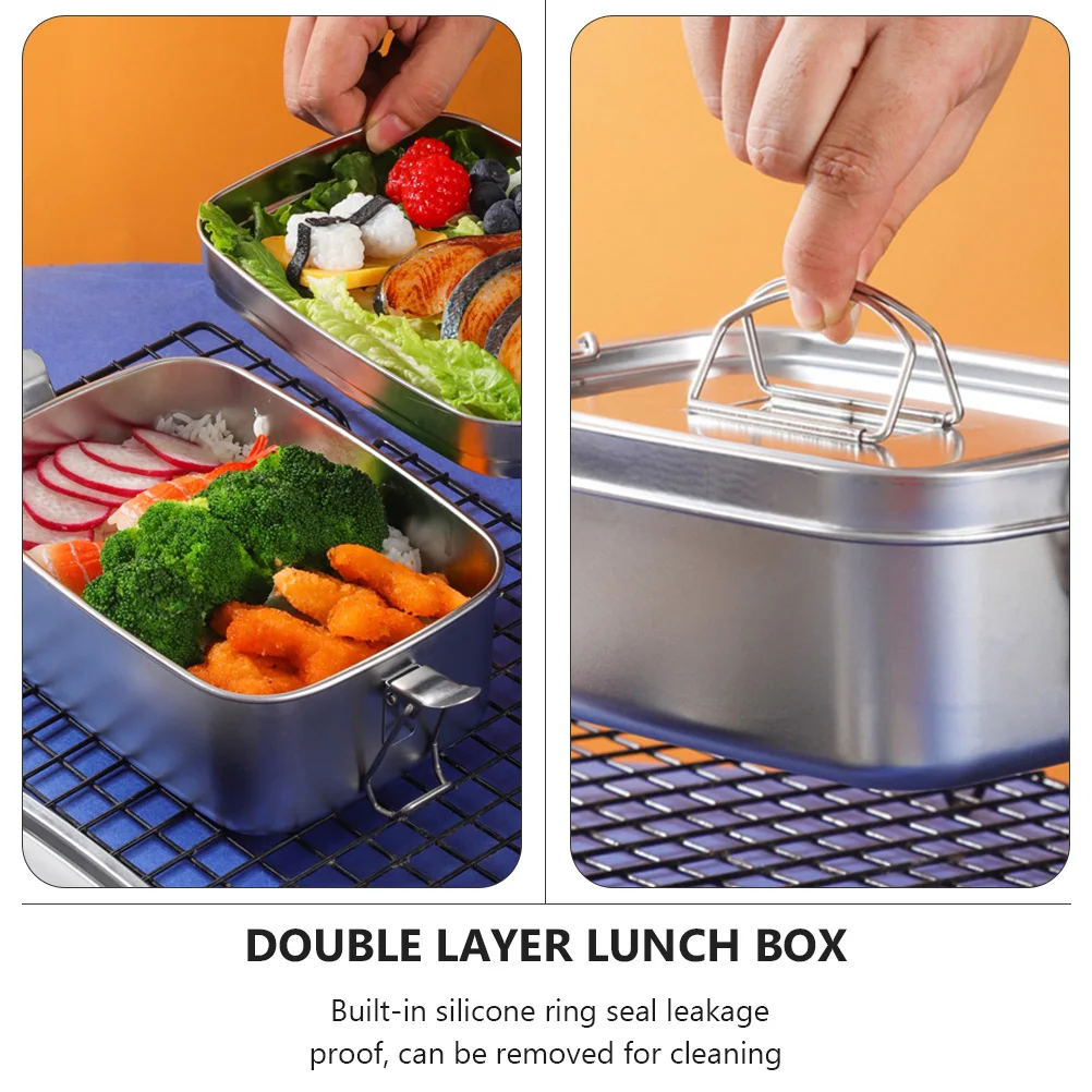 

stainless steel lunch food container stainless steel lunchbox meal box worker lunch box