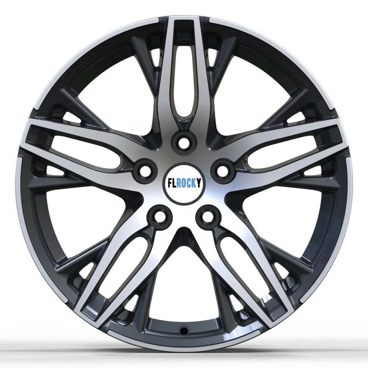 Hot Sale 5 Spoke Star Shape Design Alloy Casting Wheels Rims 18 19 Inch 8J 8.5J 5X114.3 PCD Aluminium Alloy Car Wheels