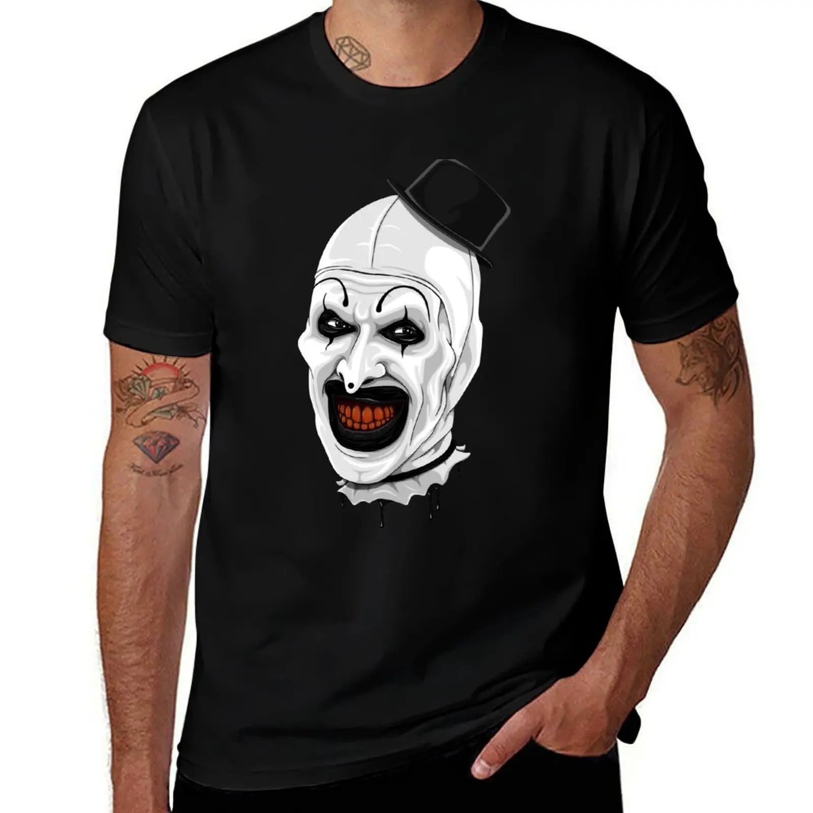 

Art the Clown terrifier movie halloween T-Shirt man t shirts graphic man t shirts for men casual T-Shirt