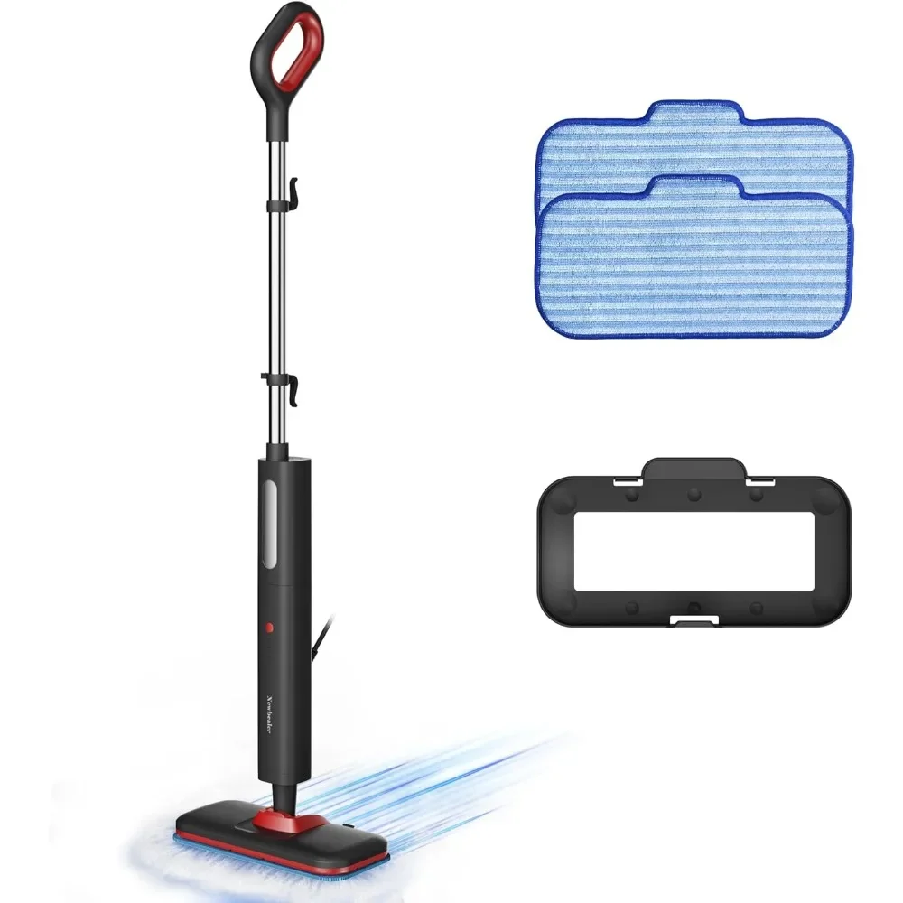 Steam Mop, Hardwood Floor Steamer, 500ml 1200W Powerful Cleaner for Carpet Laminate and Tiles, 3 Adjustable Steam