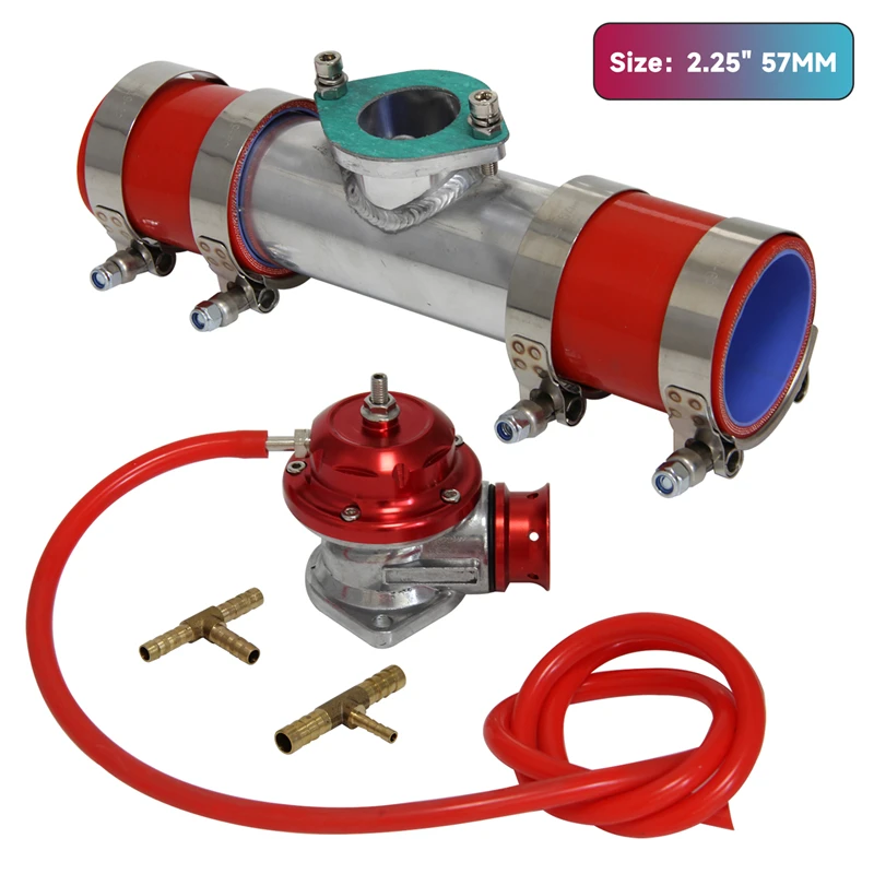 Zawór wydmuchowy Turbo Type-RS Regulowany 30psi BOV z rurą kołnierzową 51 57 63 76 mm do wszystkich adapterów Type-S RS RZ BOV
