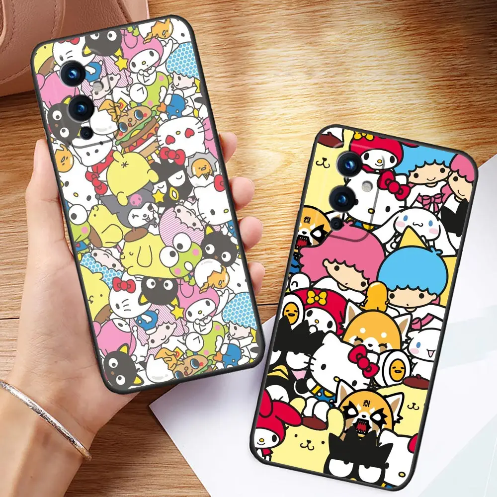 

My M-Melody K-Kuromi Hello K-kitty Phone Funda Coque Case For Oneplus 9 8 8T 7 7T 6 5T ACE 2V NORD CE 2 3 N10 N100 Pro Case Capa