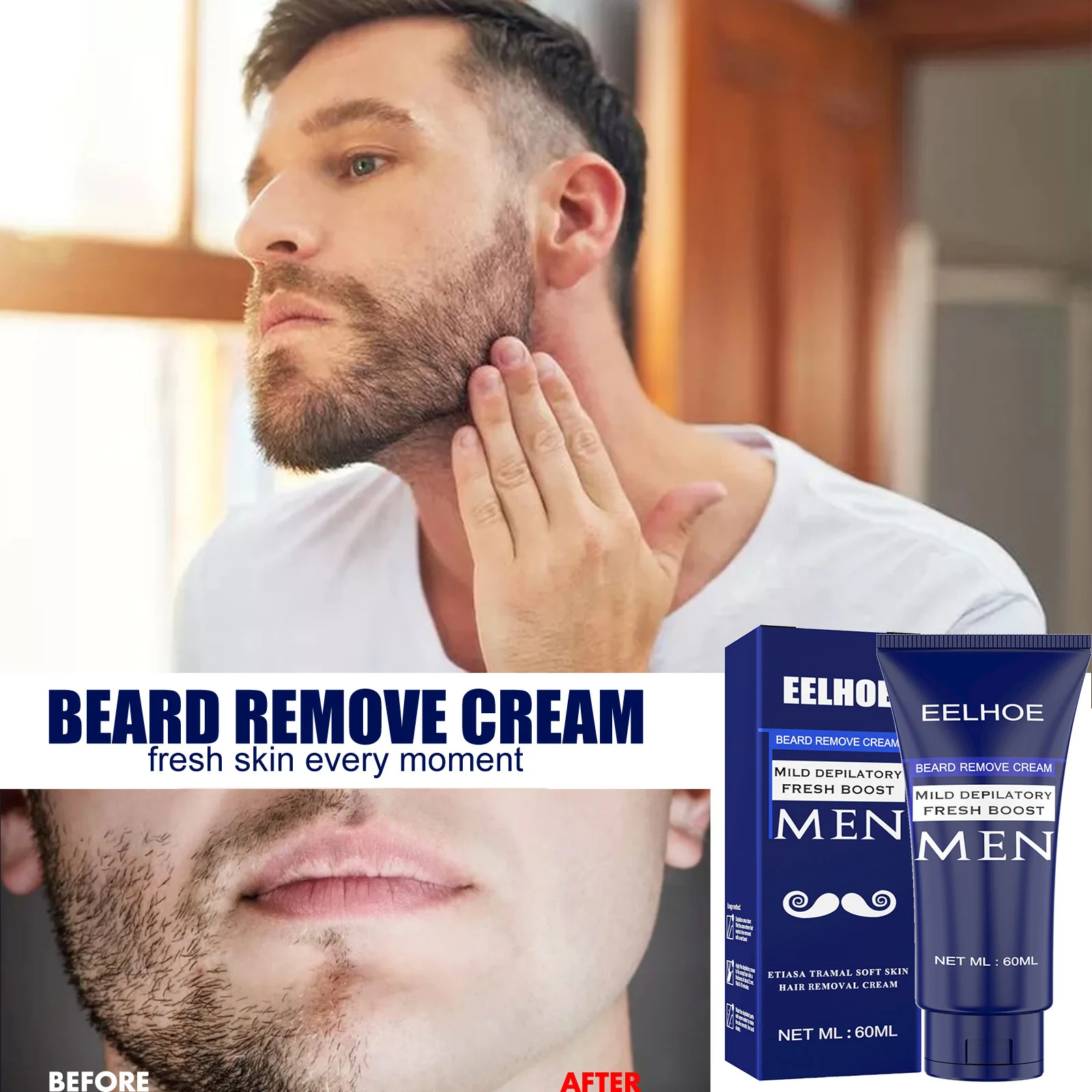 

Permanant Stop Hair Growth Lavender Hair inhibitor Cream skin Care for Beard Bikini Intimate Armpit Leg Powerful Removal hair