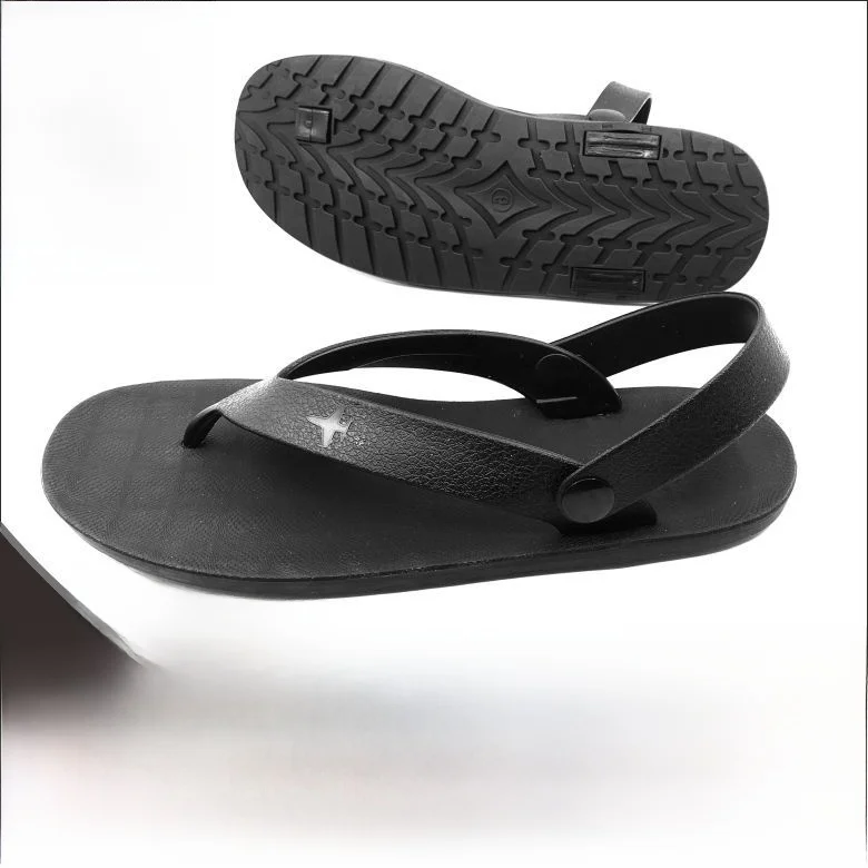 

New Rubber Tire Sole Sandals Driving Dual Use Slippers Men Driving Summer Soft Bot Youth Casual Breathable Slip-On Flat Heel