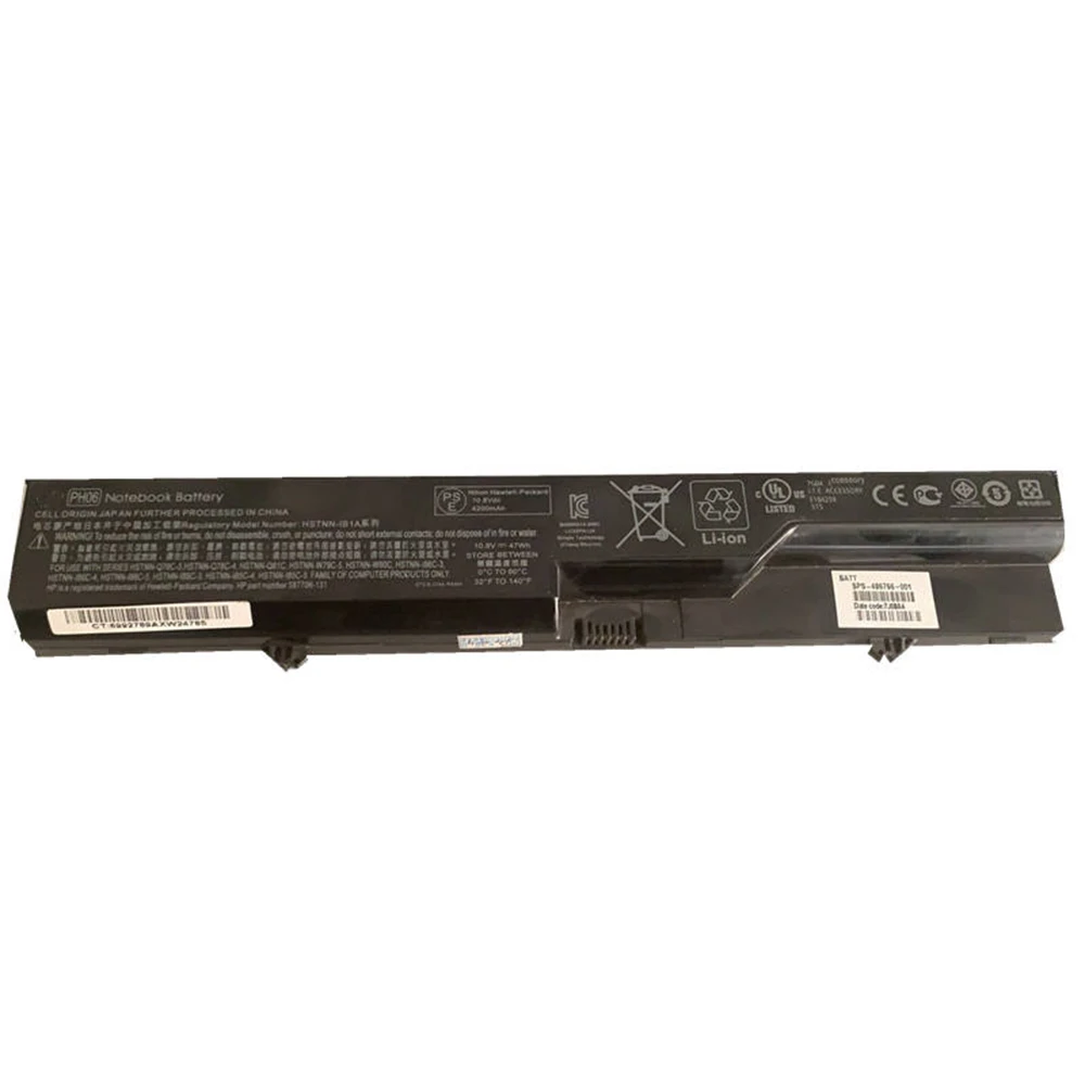 Brand New Genuine Original PH06 10.8V 47Wh Laptop Battery for HP ProBook 593572-001 BQ350AA#ABA HSTNN-CB1B 4520s