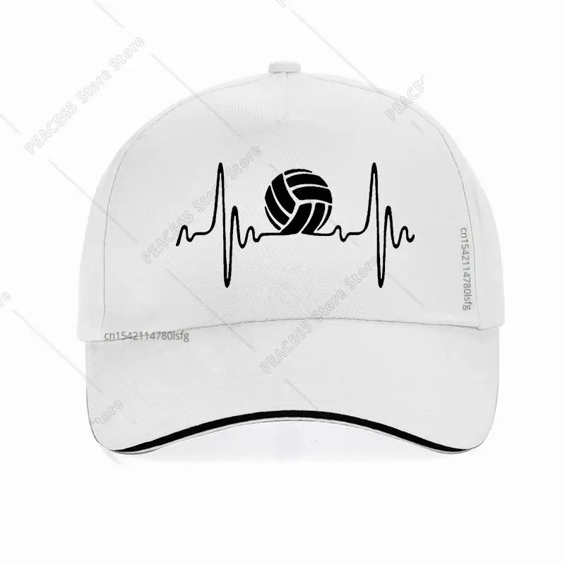 Heartbeat Volleyballs Harajuku Pop Baseball Cap Fashion Volleyballs Athlete Sunhat Casual Adjustable Snapback Hats