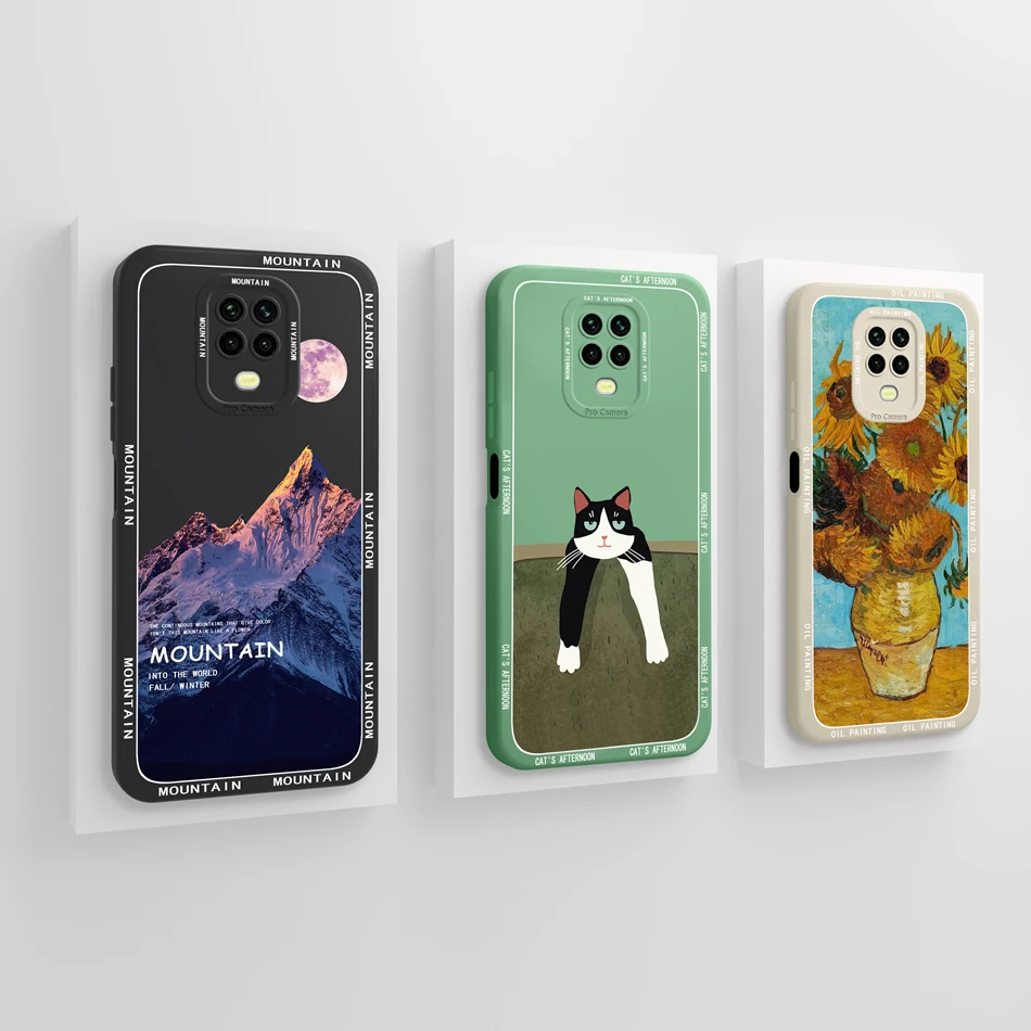 Case For Poco M2 Pro Trendy Cute Soft Smooth Liquid Silicone Phone Cases For Xiaomi Poco M 2 M2Pro Back Cover Camera Protectors