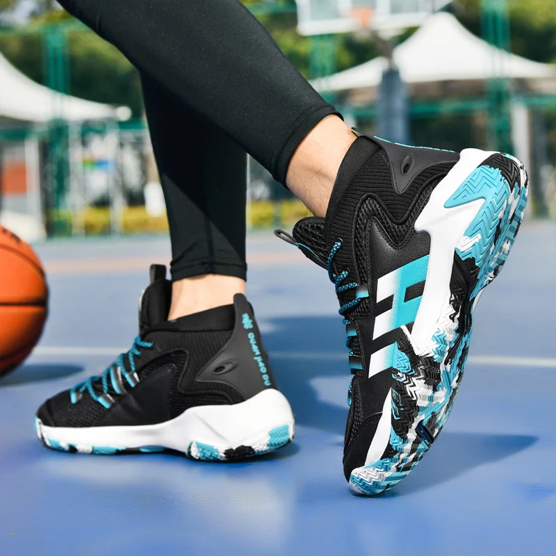 2026 Men's Professional Mesh Basketball Shoes Large Rubber Outsoles Wear-Resistant Practical Grip And Rebound Sneakers