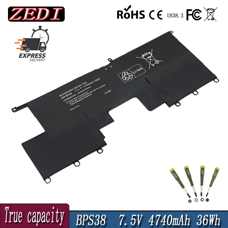 Imagem -01 - Zd-bateria Original do Portátil para Sony Vaio Pro11 Pro13 Svp1321bpxb Svp13216pg Svp132a1cm Svp11217scs Bps38 7.5v 4740mah zd bateria original do portatil para sony vaio pro11 pro13 svp1321bpxb svp13216pg svp132a1cm svp11217scs bps38 75v 4740mah 01