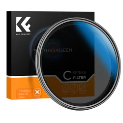 K&F Concept 67mm Variable ND2 ND32 Filter 82mm 77mm 72mm NANO-C Series 49mm 52mm 55mm 58mm 62mm 46mm 43mm 40.5mm 37mm ND VND