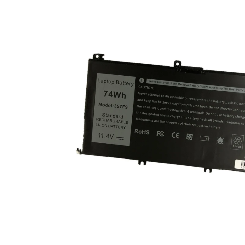 74Wh 357F9 Laptop Battery for DELL Inspiron 15 Gaming 5576 5577 7566 7567 7000 7559 7557 P65F P57F P65F001 P57F001  Bateria