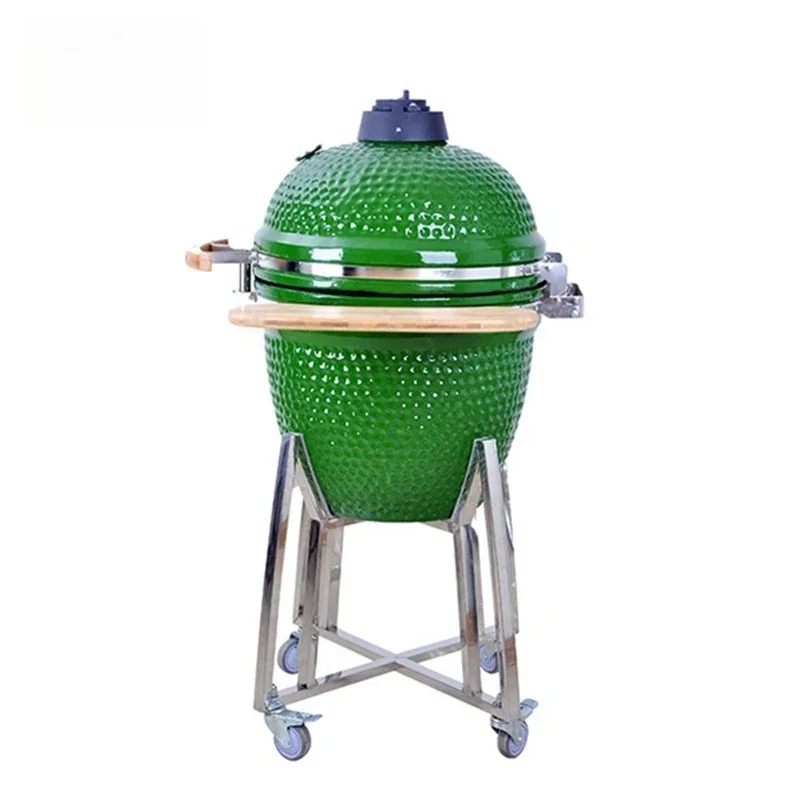 21 inch ceramic barbecue grill, stainless steel portable villa courtyard dinner, smoked braised grill, roasted chicken