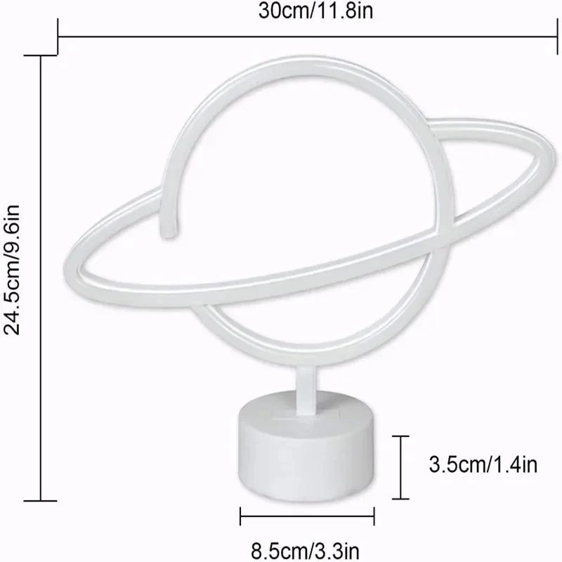 Planet Leucht reklame Planet Licht LED Leucht reklamen Planet LED Zeichen für Wand dekoration ästhetische hängende Saturn Neonlicht für Wohnkultur